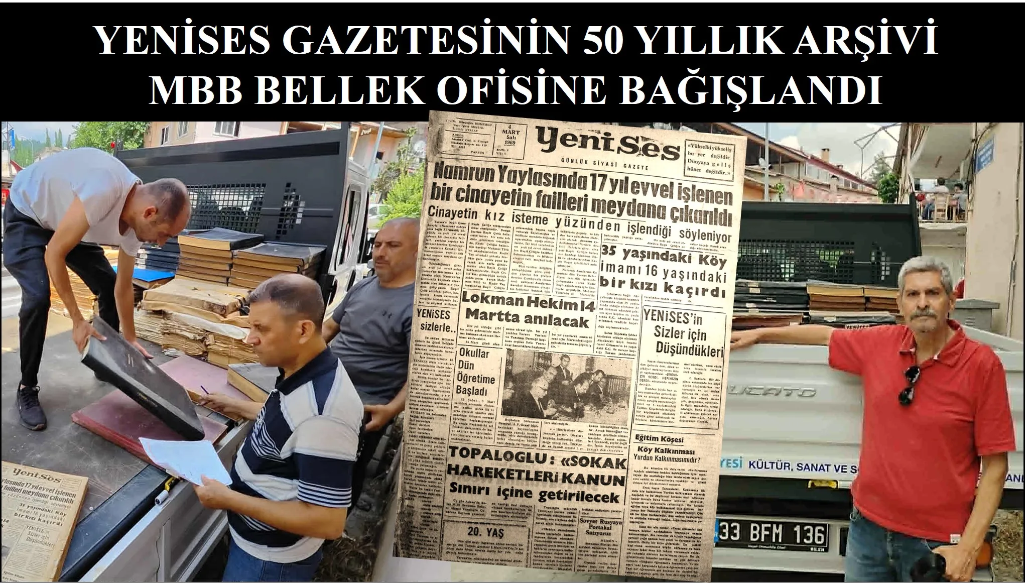 Yenises gazetesinin arşivi Bellek Ofisine taşındı